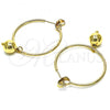 Oro Laminado Medium Hoop, Gold Filled Style Polished, Golden Finish, 02.63.2744.2.30