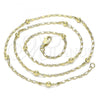 Oro Laminado Basic Necklace, Gold Filled Style Polished, Golden Finish, 04.213.0228.18