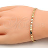Oro Laminado Basic Bracelet, Gold Filled Style Mariner Design, Polished, Golden Finish, 5.222.029.07