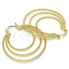 Oro Laminado Medium Hoop, Gold Filled Style Polished, Golden Finish, 02.261.0007.40