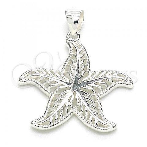 Sterling Silver Fancy Pendant, Polished,, 05.398.0052