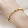 Oro Laminado Individual Bangle, Gold Filled Style Spiral Design, Polished, Golden Finish, 07.170.0043