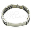 Stainless Steel Solid Bracelet, Polished, Steel Finish, 03.114.0395.1.08