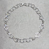 Sterling Silver Basic Bracelet, Flower Design, Polished, Silver Finish, 03.392.0027.07