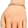 Oro Laminado Basic Bracelet, Gold Filled Style Mariner Design, Polished, Golden Finish, 5.222.023.08