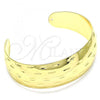 Oro Laminado Individual Bangle, Gold Filled Style Diamond Cutting Finish, Golden Finish, 07.156.0053 (20 MM Thickness, One size fits all)