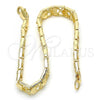 Oro Laminado Fancy Bracelet, Gold Filled Style Heart Design, Polished, Golden Finish, 03.100.0047.08