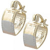 Oro Laminado Children Hoop, Gold Filled Style Diamond Cutting Finish, Tricolor, 5.159.039.1