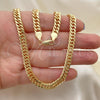 Oro Laminado Basic Necklace, Gold Filled Style Polished, Golden Finish, 04.63.1404.24