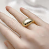 Oro Laminado Elegant Ring, Gold Filled Style Teardrop Design, Polished, Golden Finish, 01.163.0003