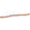 Oro Laminado Fancy Necklace, Gold Filled Style with Rose Pearl, Polished,, 04.321.0027.3.60