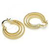 Oro Laminado Medium Hoop, Gold Filled Style Polished, Golden Finish, 02.261.0019.30