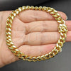 Oro Laminado Basic Bracelet, Gold Filled Style Miami Cuban Design, Polished, Golden Finish, 03.419.0019.09
