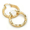Oro Laminado Medium Hoop, Gold Filled Style Polished, Golden Finish, 02.170.0072.30