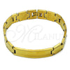 Stainless Steel Solid Bracelet, Polished, Golden Finish, 03.114.0247.1.08