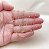 Oro Laminado Basic Necklace, Gold Filled Style Rolo and Ball Design, Polished, Golden Finish, 04.213.0355.18