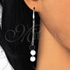 Sterling Silver Long Earring, Polished, Rhodium Finish, 02.186.0158.1