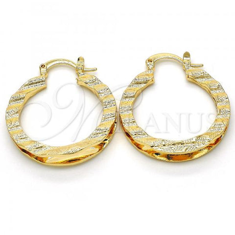 Oro Laminado Small Hoop, Gold Filled Style Polished, Golden Finish, 02.170.0199.1.25