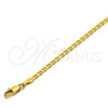Oro Laminado Basic Necklace, Gold Filled Style Mariner Design, Polished, Golden Finish, 5.222.027.24