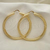 Oro Laminado Extra Large Hoop, Gold Filled Style Hollow Design, Polished, Golden Finish, 02.170.0314.70