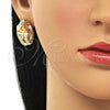 Oro Laminado Stud Earring, Gold Filled Style Polished, Golden Finish, 02.385.0052