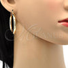 Oro Laminado Medium Hoop, Gold Filled Style Polished, Golden Finish, 5.136.004.40