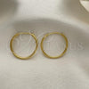 Oro Laminado Small Hoop, Gold Filled Style Polished, Golden Finish, 02.58.0081.20