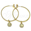 Oro Laminado Medium Hoop, Gold Filled Style Polished, Golden Finish, 02.63.2742.40