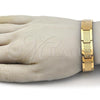 Stainless Steel Solid Bracelet, Polished, Golden Finish, 03.114.0310.2.08