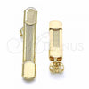 Oro Laminado Stud Earring, Gold Filled Style Brushed Finish, Golden Finish, 02.63.2685