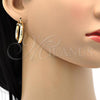 Oro Laminado Medium Hoop, Gold Filled Style Hollow Design, Polished, Golden Finish, 5.136.005.30