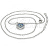 Sterling Silver Pendant Necklace, with Multicolor Micro Pave, Polished, Rhodium Finish, 04.336.0073.16