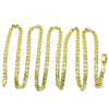 Oro Laminado Basic Necklace, Gold Filled Style Mariner Design, Polished, Golden Finish, 5.222.026.30