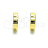 Oro Laminado Huggie Hoop, Gold Filled Style Polished, Golden Finish, 02.213.0484.15