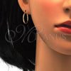 Oro Laminado Small Hoop, Gold Filled Style Polished, Golden Finish, 02.170.0156.20