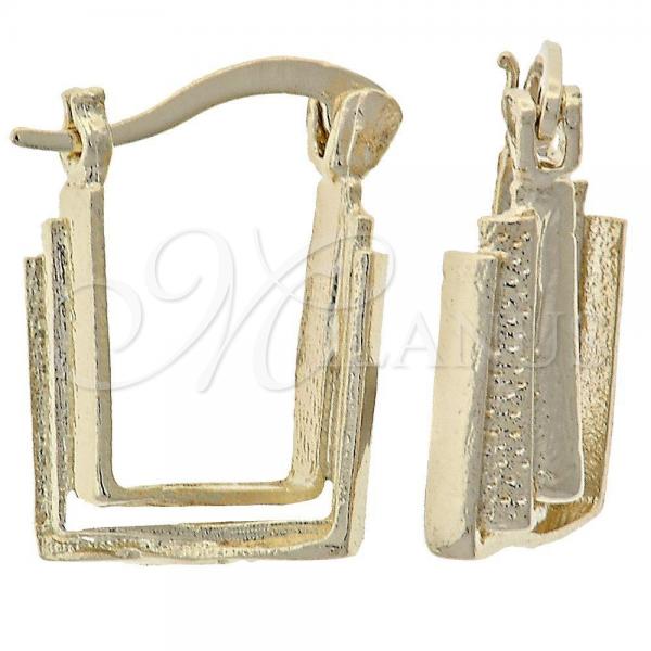 Oro Laminado Small Hoop, Gold Filled Style Matte Finish, Golden Finish, 5.146.031.2