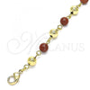 Oro Laminado Fancy Bracelet, Gold Filled Style Ball Design, Polished, Golden Finish, 03.63.2227.3.08