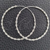 Sterling Silver Medium Hoop, Diamond Cutting Finish, Silver Finish, 02.399.0016.40