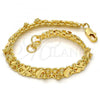 Gold Tone Fancy Bracelet, Moon Design, Polished, Golden Finish, 03.168.0010.07.GT