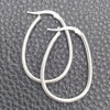 Sterling Silver Medium Hoop, Polished, Silver Finish, 02.389.0098.30