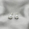 Sterling Silver Stud Earring, Love Knot Design, Polished, Silver Finish, 02.408.0082.08