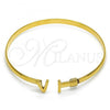 Oro Laminado Individual Bangle, Gold Filled Style Polished, Golden Finish, 07.185.0017.06 (05 MM Thickness, One size fits all)