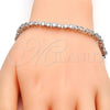 Rhodium Plated Tennis Bracelet, with White Cubic Zirconia, Polished, Rhodium Finish, 03.210.0019.1.08