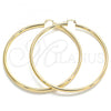 Oro Laminado Extra Large Hoop, Gold Filled Style Polished, Golden Finish, 02.170.0235.90