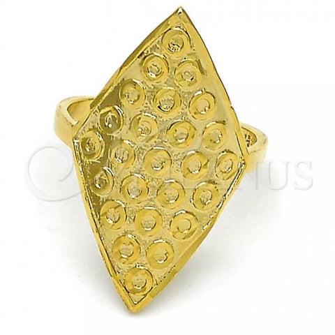 Oro Laminado Elegant Ring, Gold Filled Style Polished, Golden Finish, 01.118.0034.07 (Size 7)