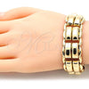 Oro Laminado Fancy Bracelet, Gold Filled Style Polished, Golden Finish, 03.331.0105.09