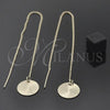 Oro Laminado Threader Earring, Gold Filled Style Golden Finish, 5.117.006