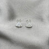 Sterling Silver Stud Earring, with Ivory Pearl, Polished, Silver Finish, 02.399.0054