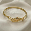 Oro Laminado Individual Bangle, Gold Filled Style Dolphin Design, Polished, Golden Finish, 07.192.0020.1.04 (05 MM Thickness, Size 4 - 2.25 Diameter)