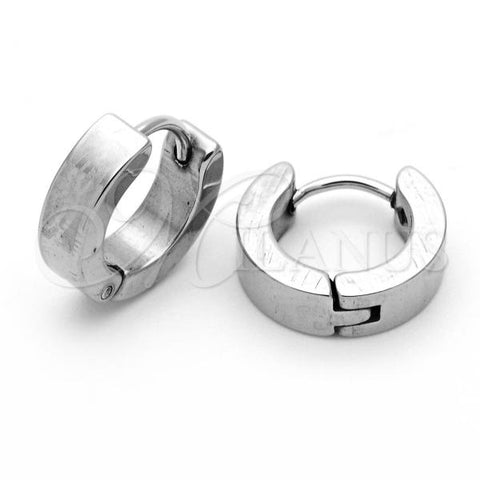 Stainless Steel Small Hoop, Matte Finish, Steel Finish, 02.63.2503